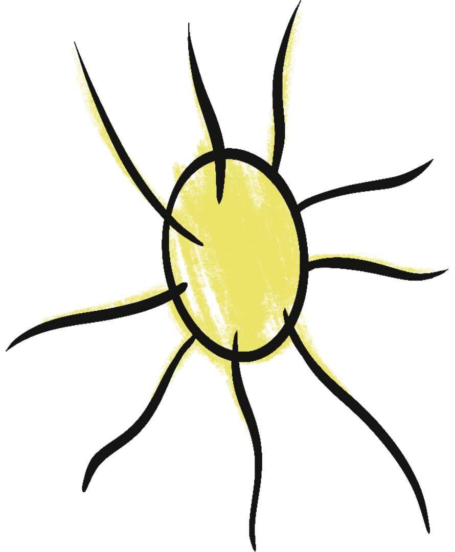 Grafica di un sole creata da Chen Hao Wang